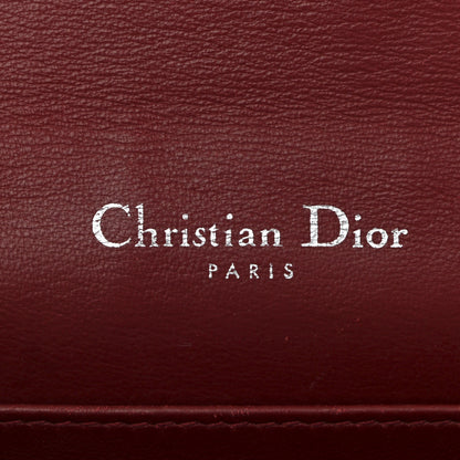Christian Dior Patent Cannage Lady Dior Chain Wallet Rouge Ceris 7 of 12