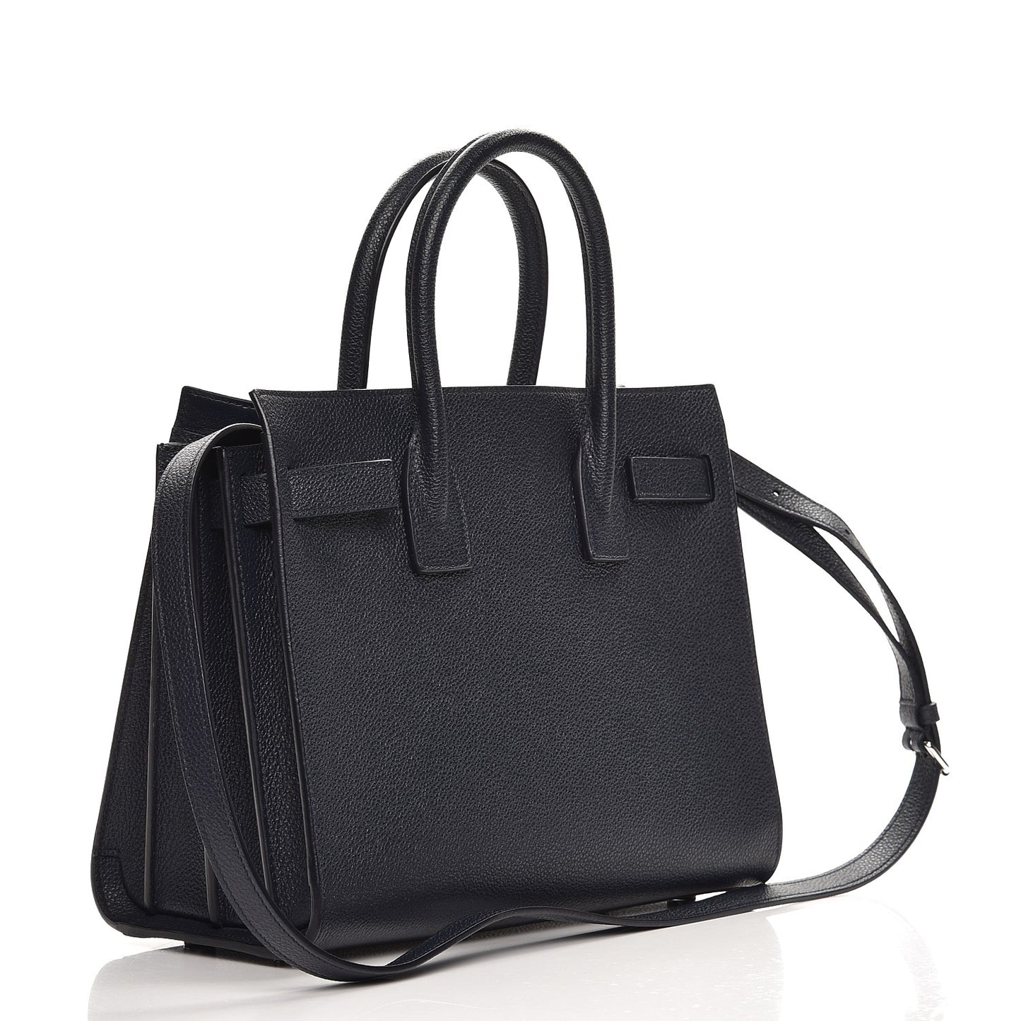 Grained Calfskin Baby Sac De Jour Marine