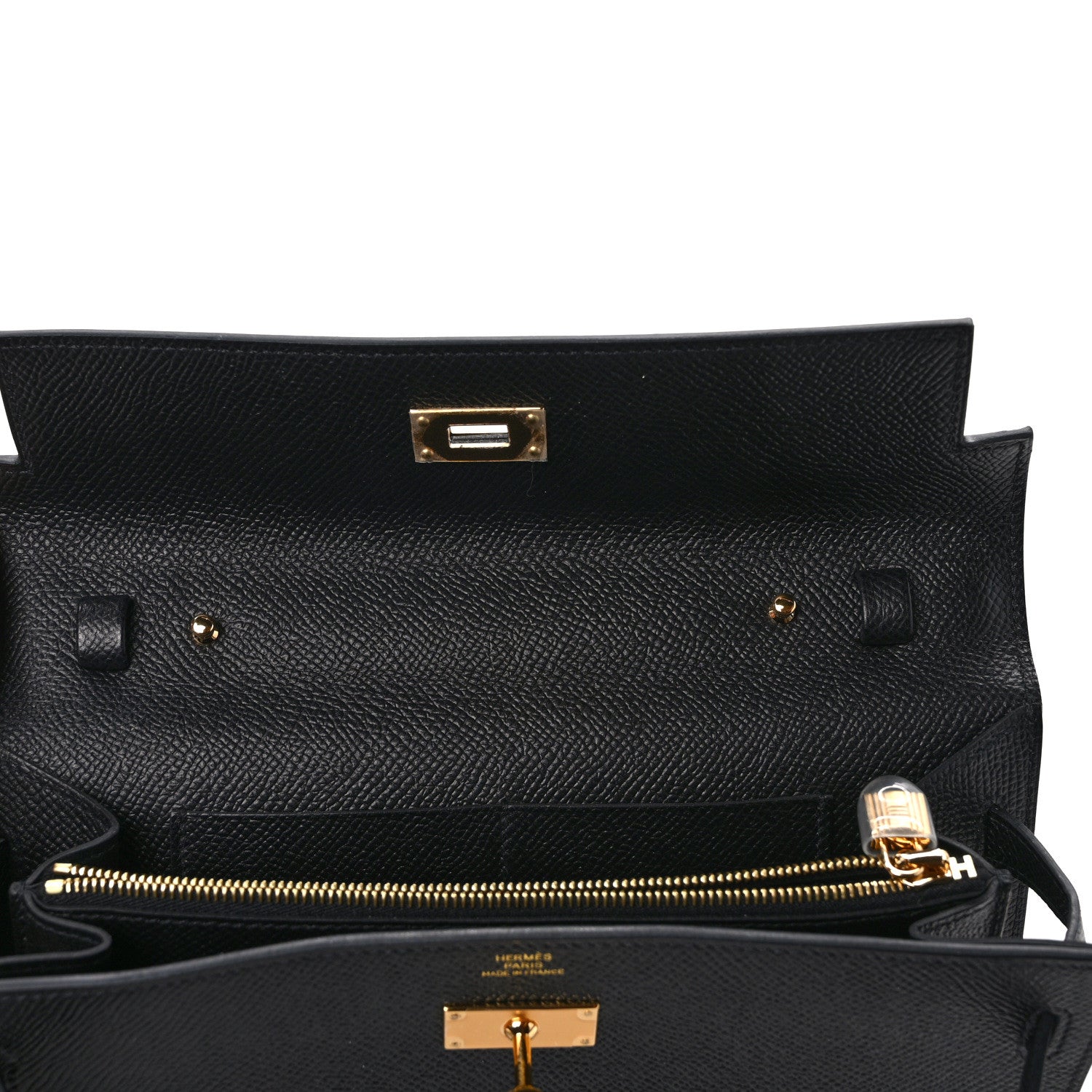 Hermes Epsom Kelly Wallet To Go Black 10 of 11