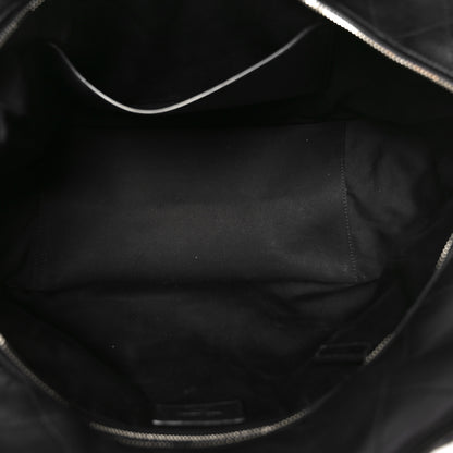 Saint Laurent Lambskin Mixed Matelasse Joan Bowling Bag Black 5 of 10