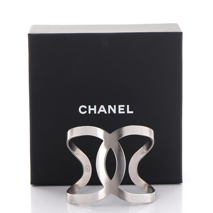 Chanel Metal CC Cuff Silver 6 of 6