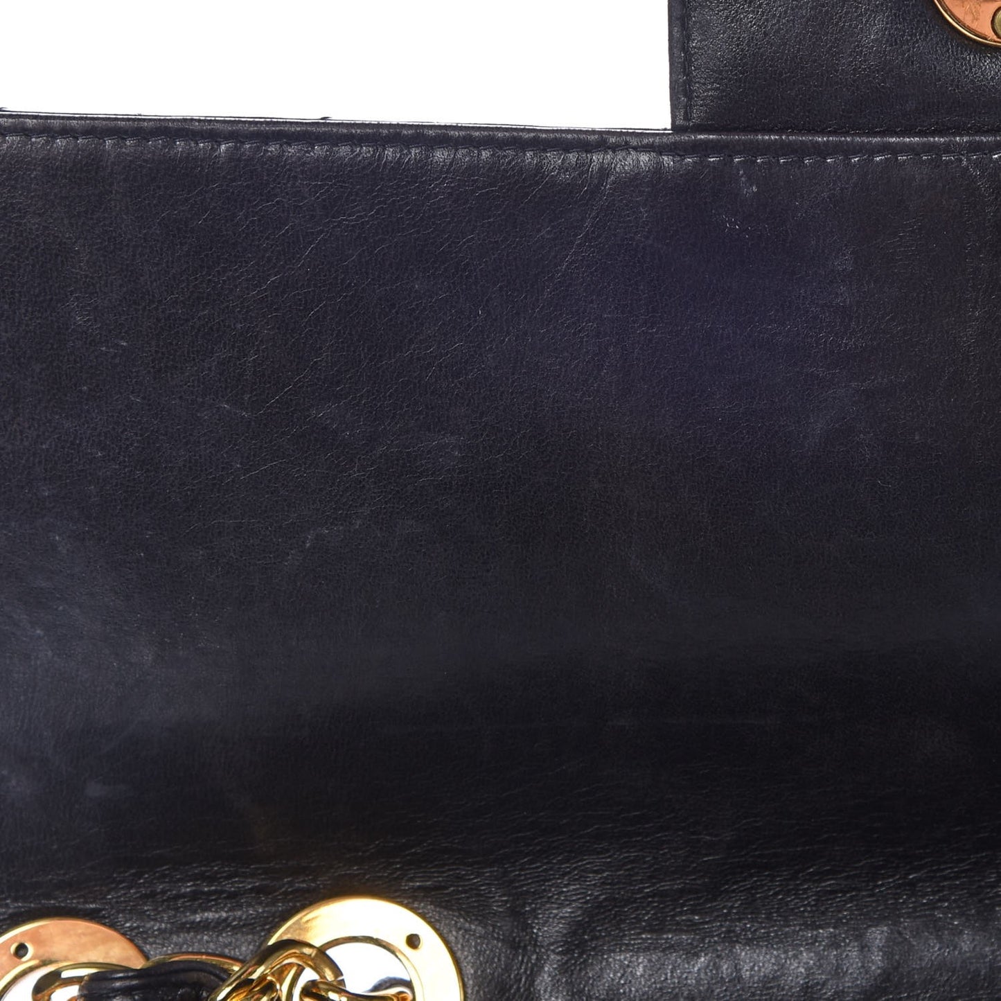 Lambskin Quilted Jumbo Single Flap Black