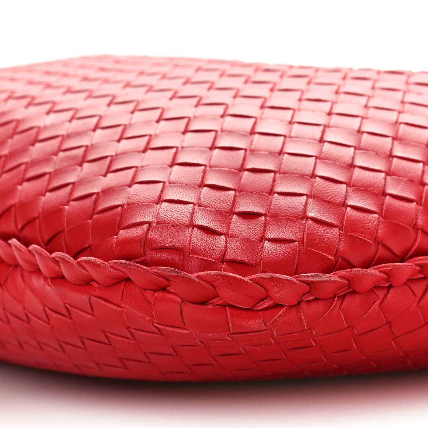 Nappa Intrecciato Small Hobo Red