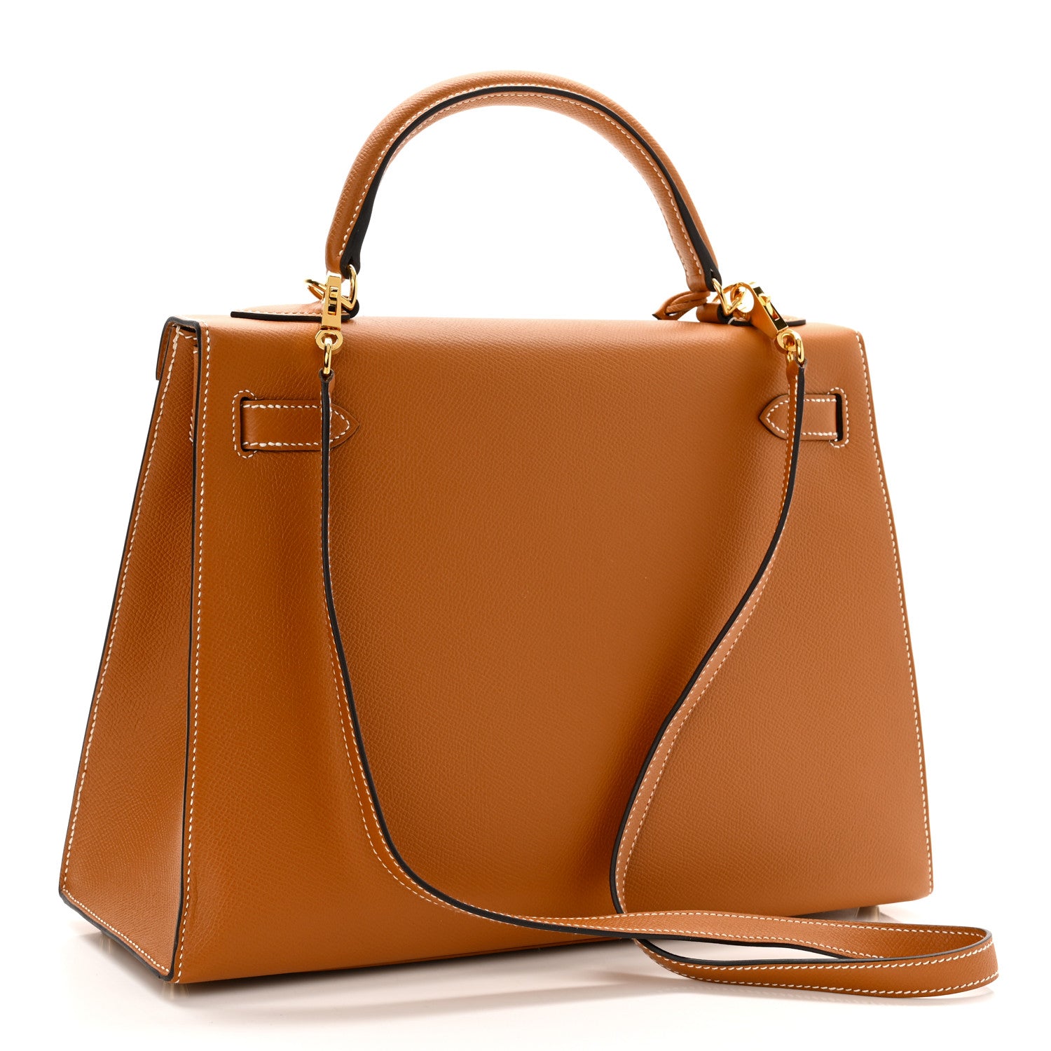 Hermes Epsom Kelly Sellier 32 Gold 3 of 10