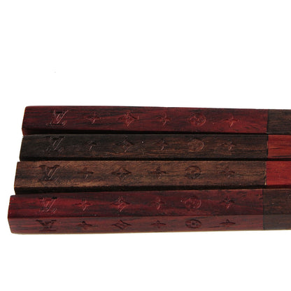Louis Vuitton Rosewood Monogram Chopsticks With Case 3 of 4