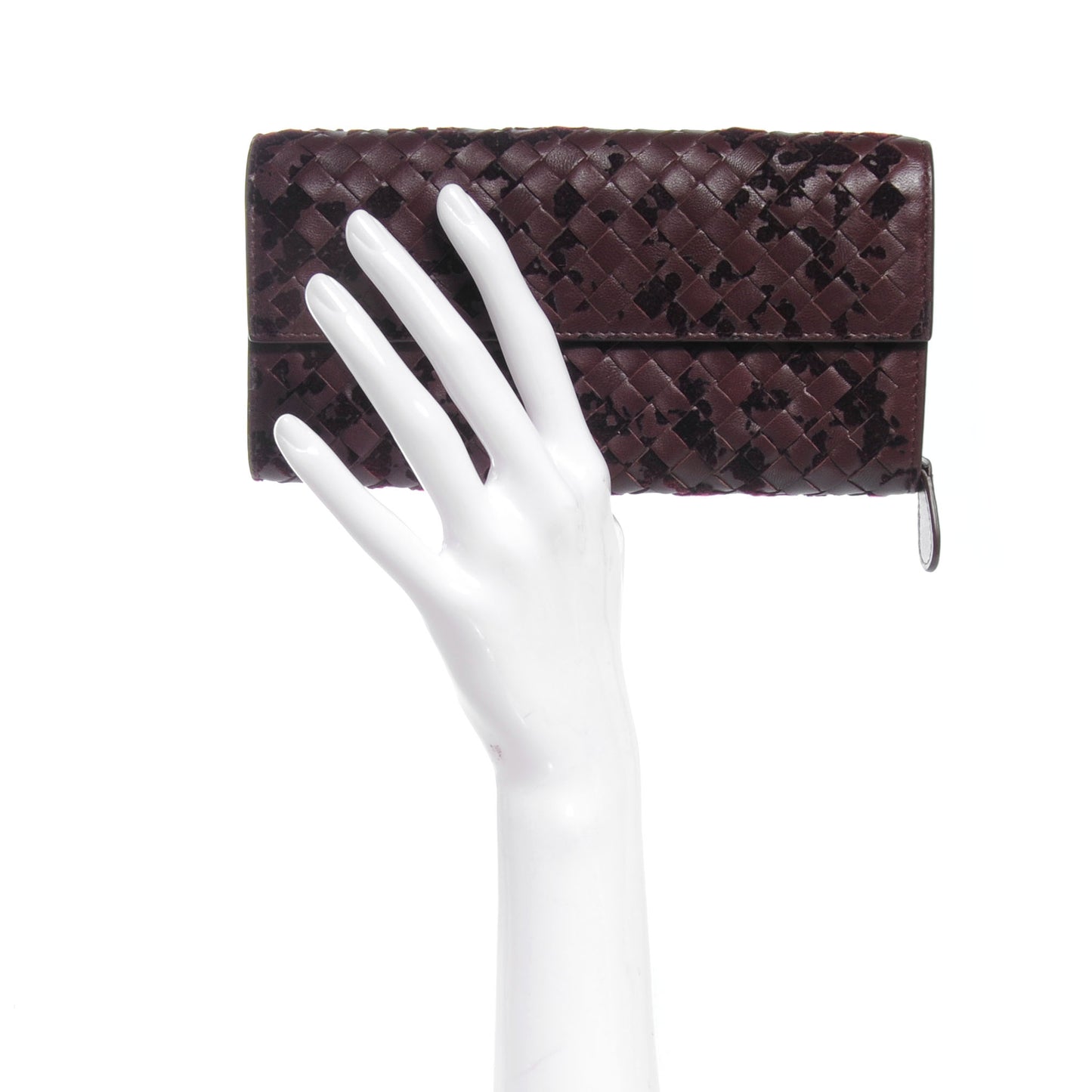 Intrecciato Velvet Continental Wallet