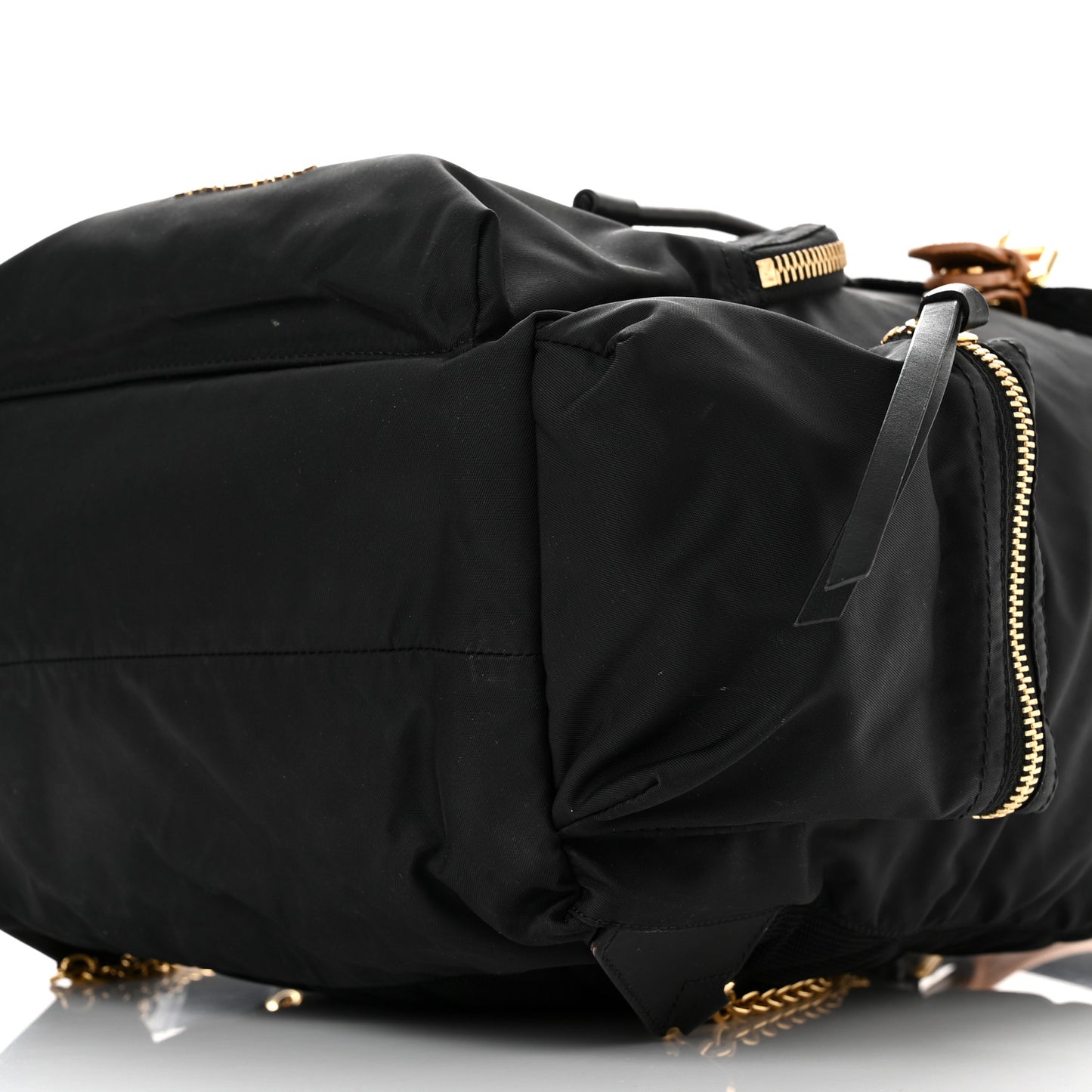 Nylon Medium Rucksack Backpack Black
