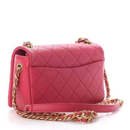 Chanel Caviar Quilted Small Fashion Therapy Flap Bag Pink 5 of 18