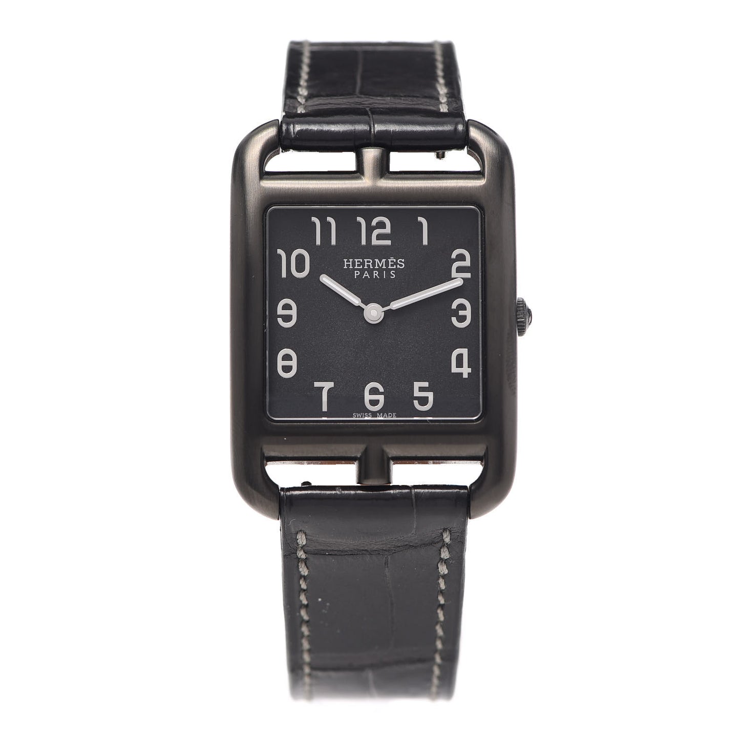 PVD Stainless Steel Alligator 29mm Cape Cod Quartz Watch Noir