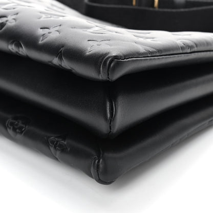 Louis Vuitton Lambskin Embossed Monogram Coussin PM Black 10 of 10