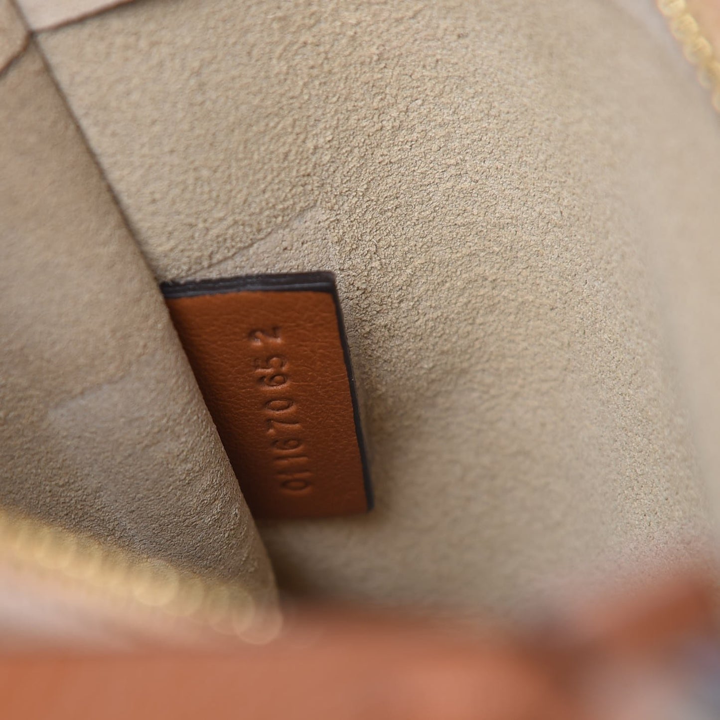 Suede Calfskin Medium Faye Shoulder Bag Tobacco