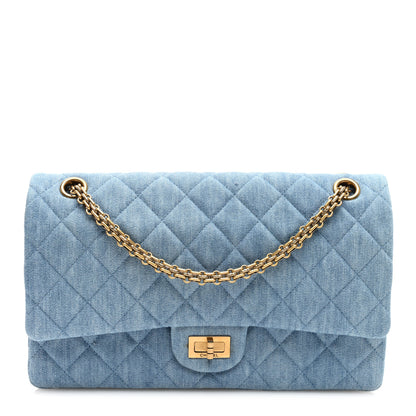 Chanel Denim Quilted 2.55 Reissue 226 Flap Light Blue 1 of 11