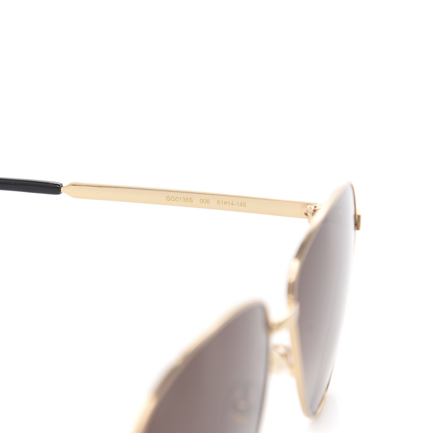 Gucci Aviator Sunglasses GG0138S Brown 5 of 7