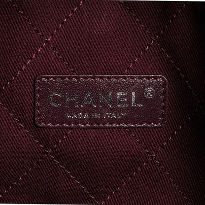 Chanel Canvas Calfskin Let's Demonstrate Small Tote White Black 5 of 6