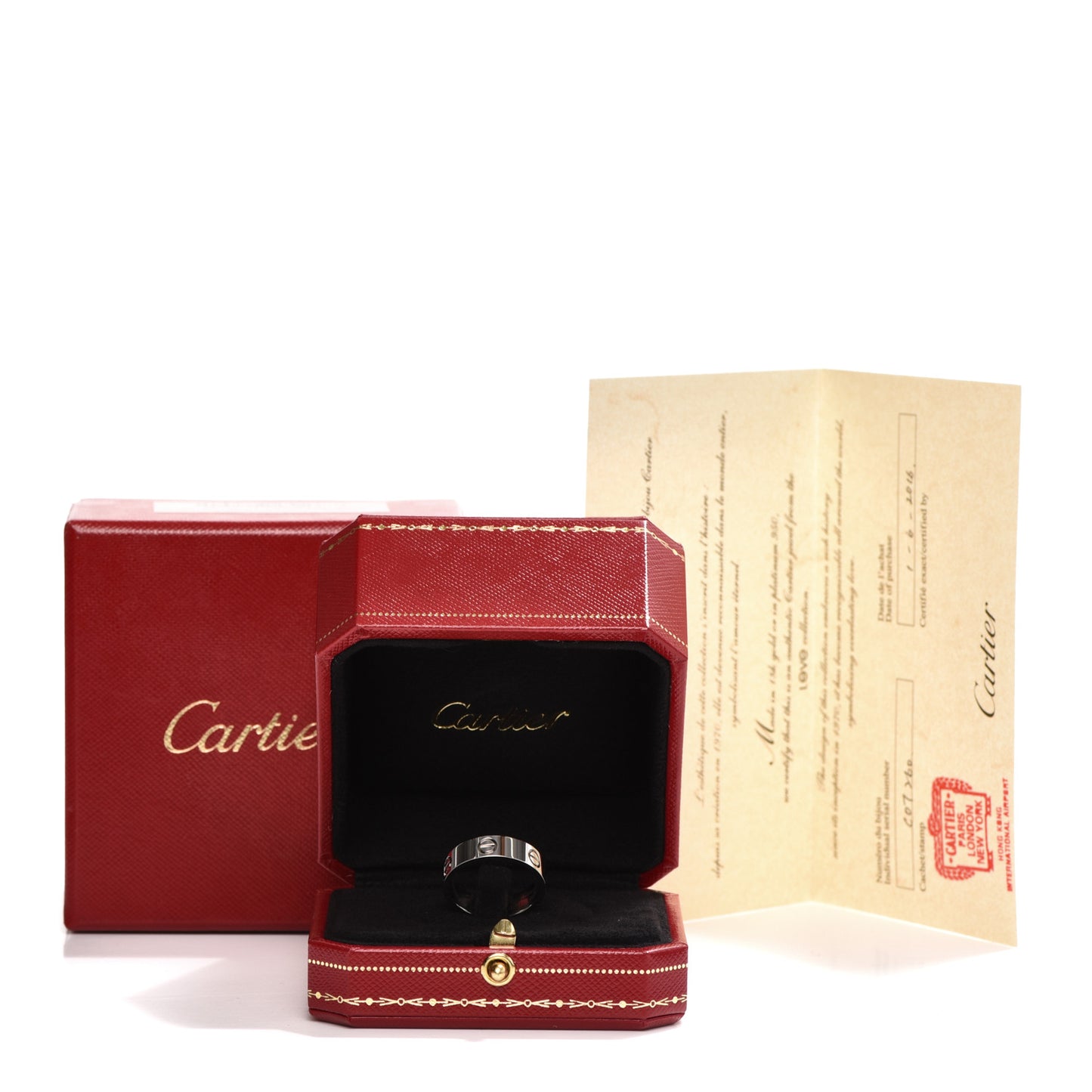 18K White Gold 5.5mm LOVE Ring 56 7.5