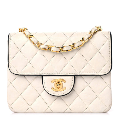 Chanel Lambskin Quilted Mini Square Flap White 1 of 17