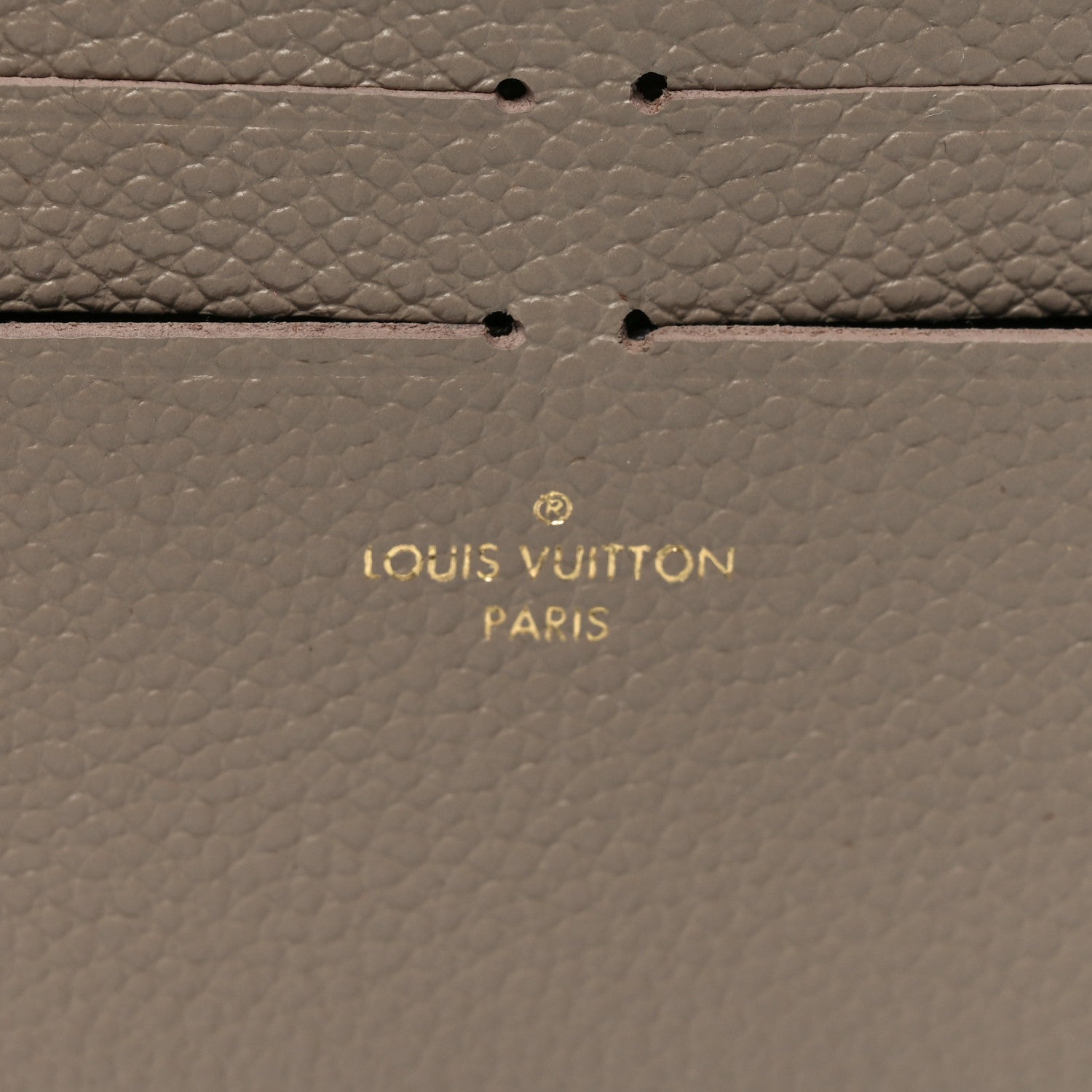 Louis Vuitton Calfskin Felicie Chain Wallet Card Holder Insert Tourterelle 6 of 6