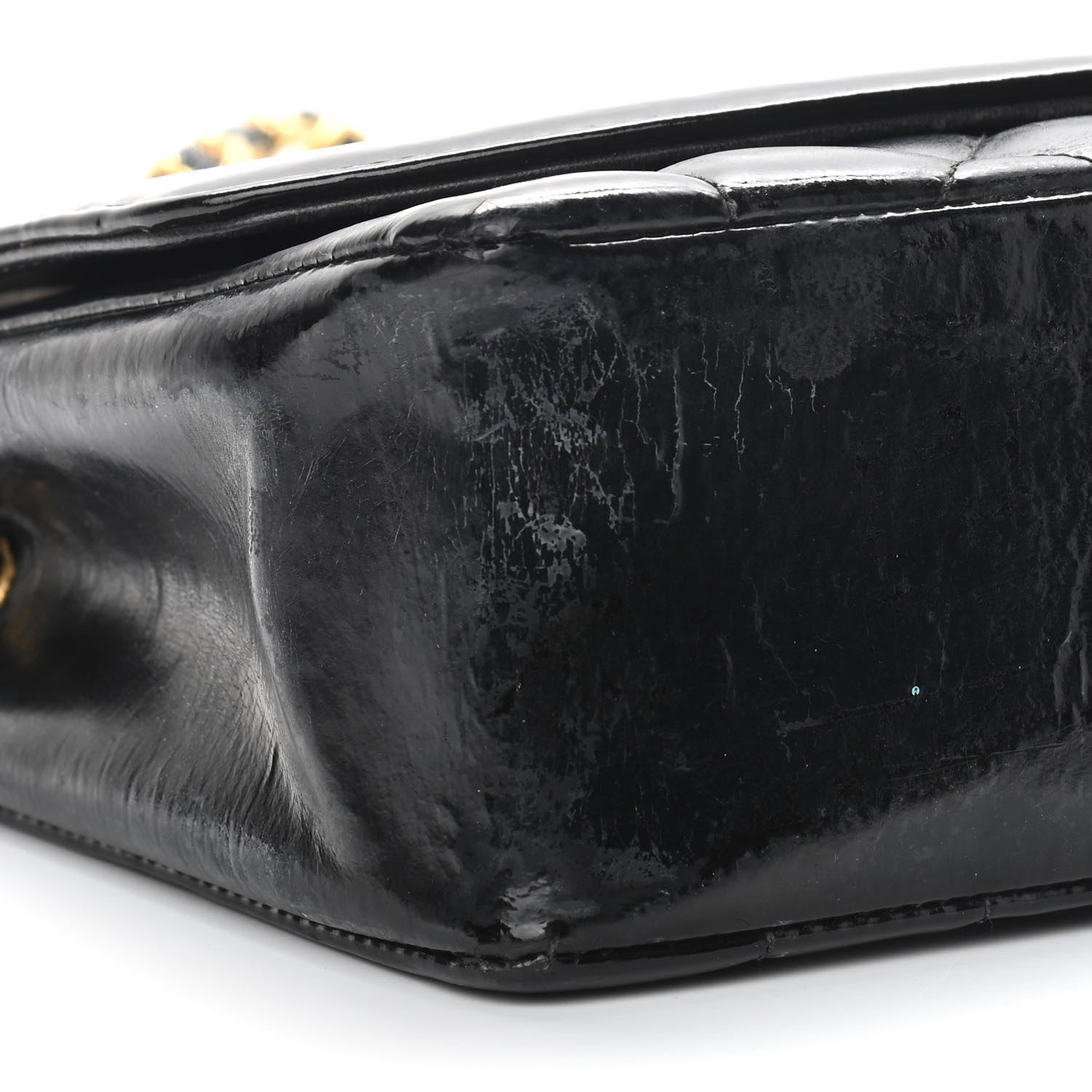 Chanel Patent Quilted Medium Single Flap Bag Black 9 of 22