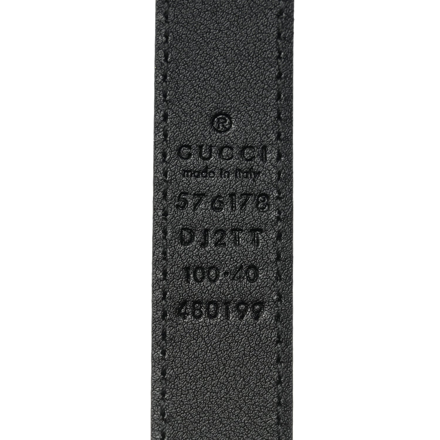 Gucci Textured Dollar Calfskin Bees And Stars Print Womens 20mm Belt 100 40 Black Gold 5 of 6