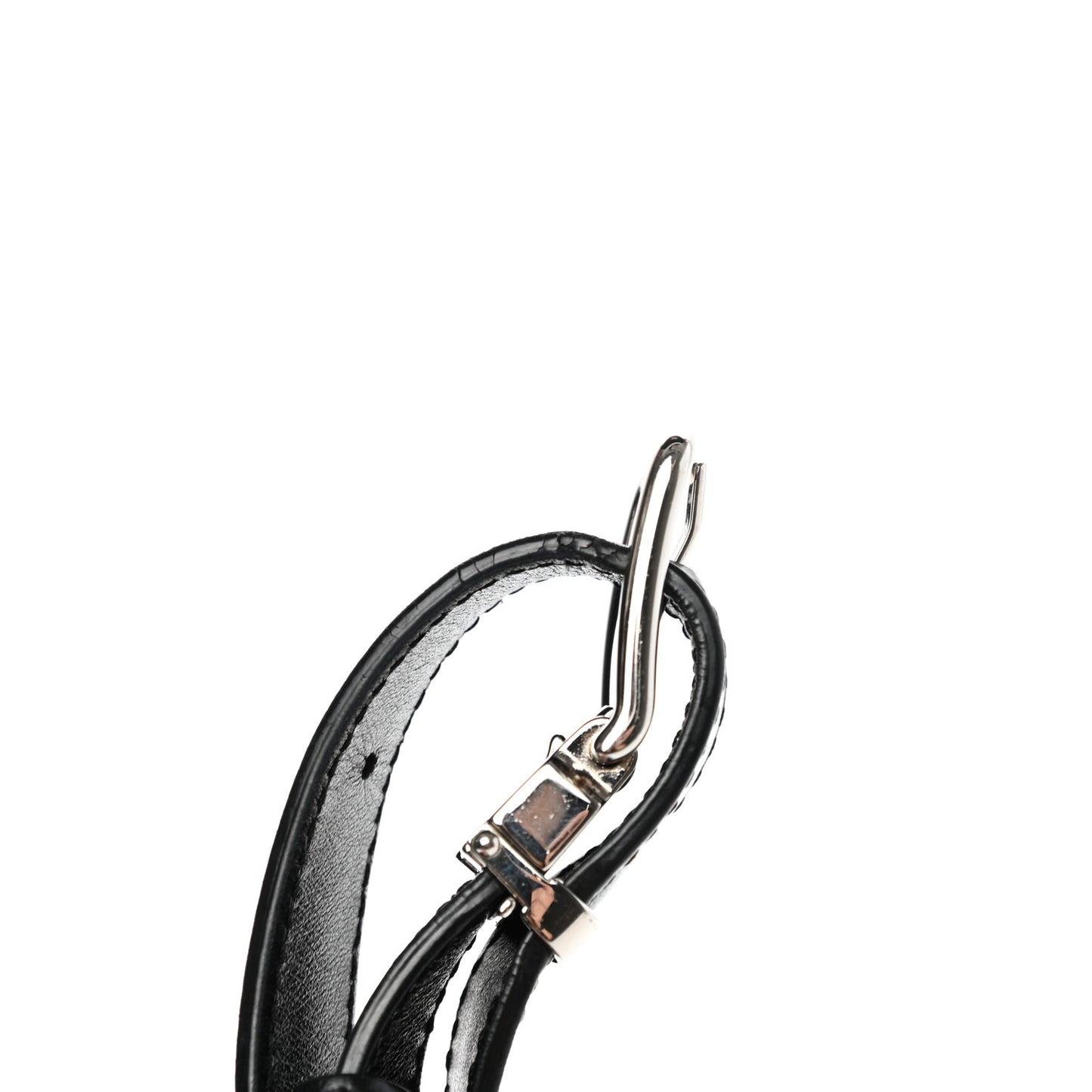 Lambskin Quilted Waist Belt Bag Black