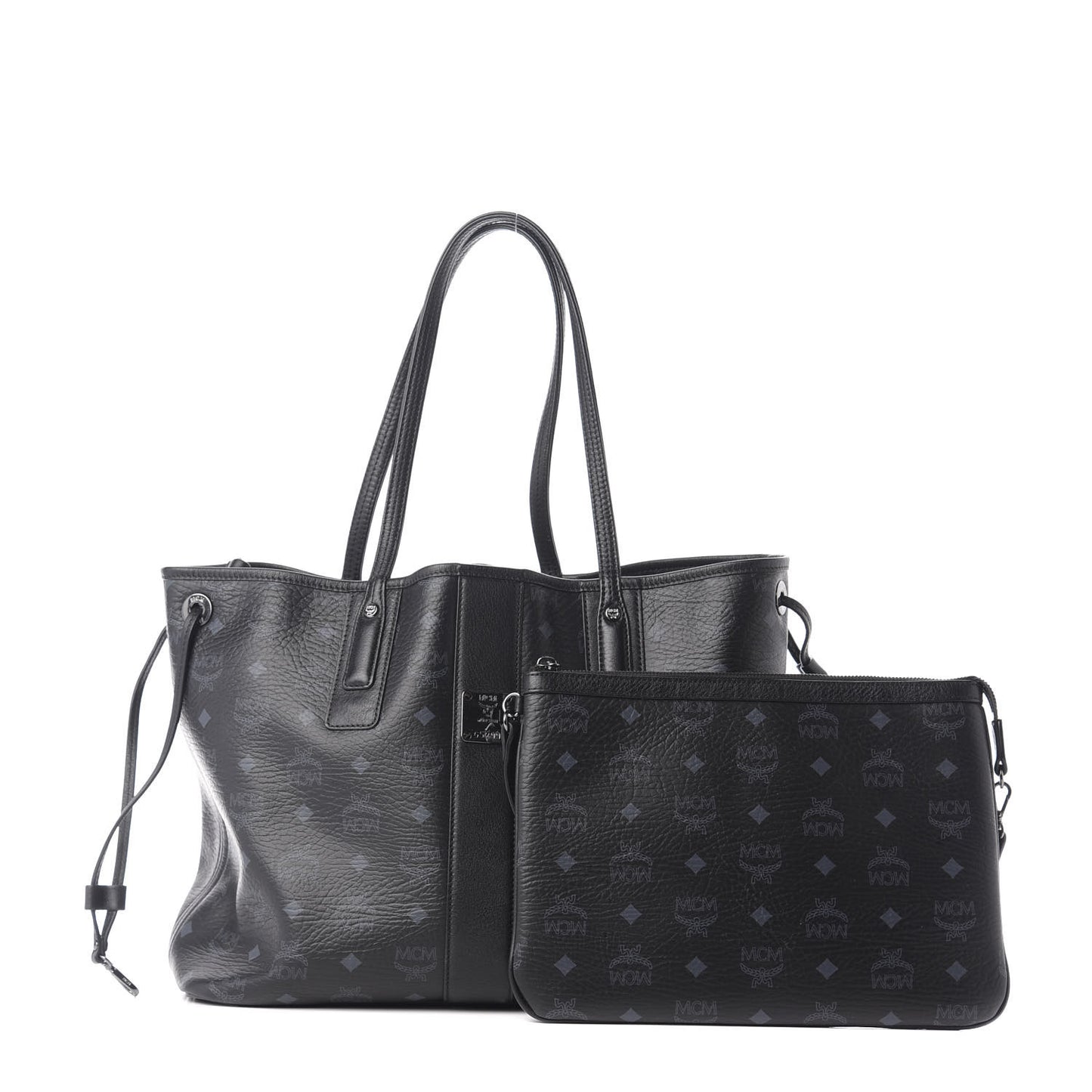 Visetos Medium Liz Reversible Shopper Tote Black