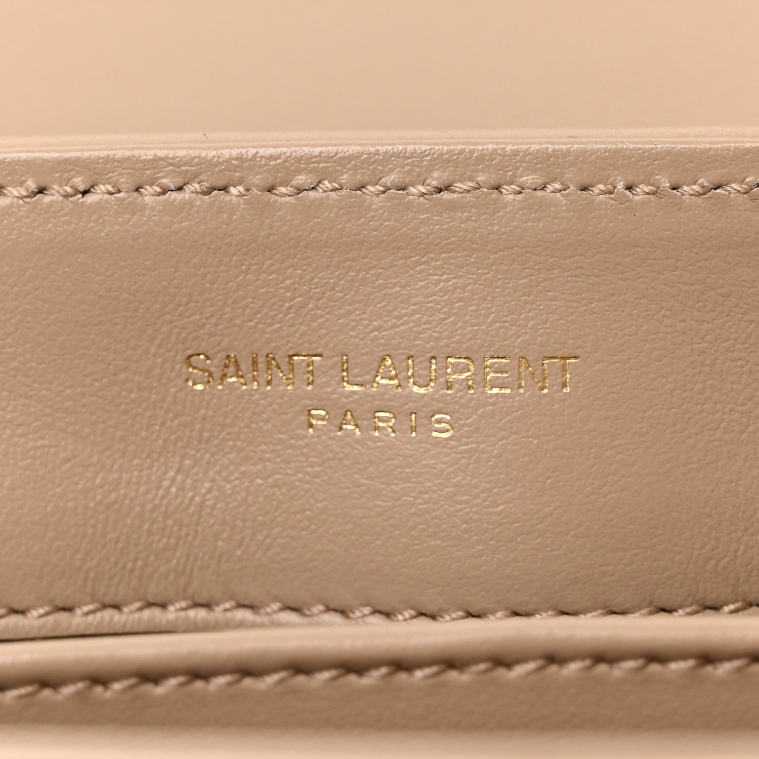 Saint Laurent Calfskin Y Quilted Monogram Toy Loulou Crossbody Bag Dark Beige 6 of 12
