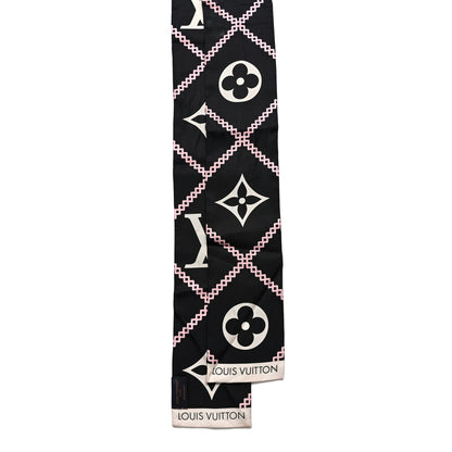 Louis Vuitton Silk Monogram Croisillon Bandeau Black 2 of 11
