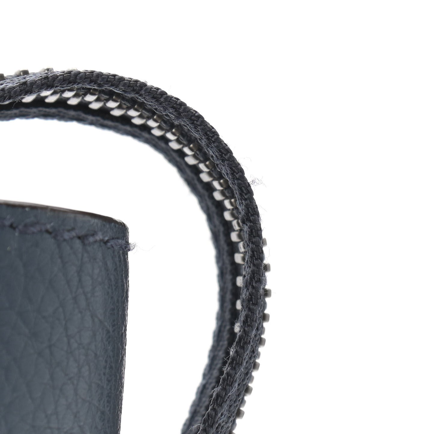 Drummed Calfskin Mini Luggage Blue