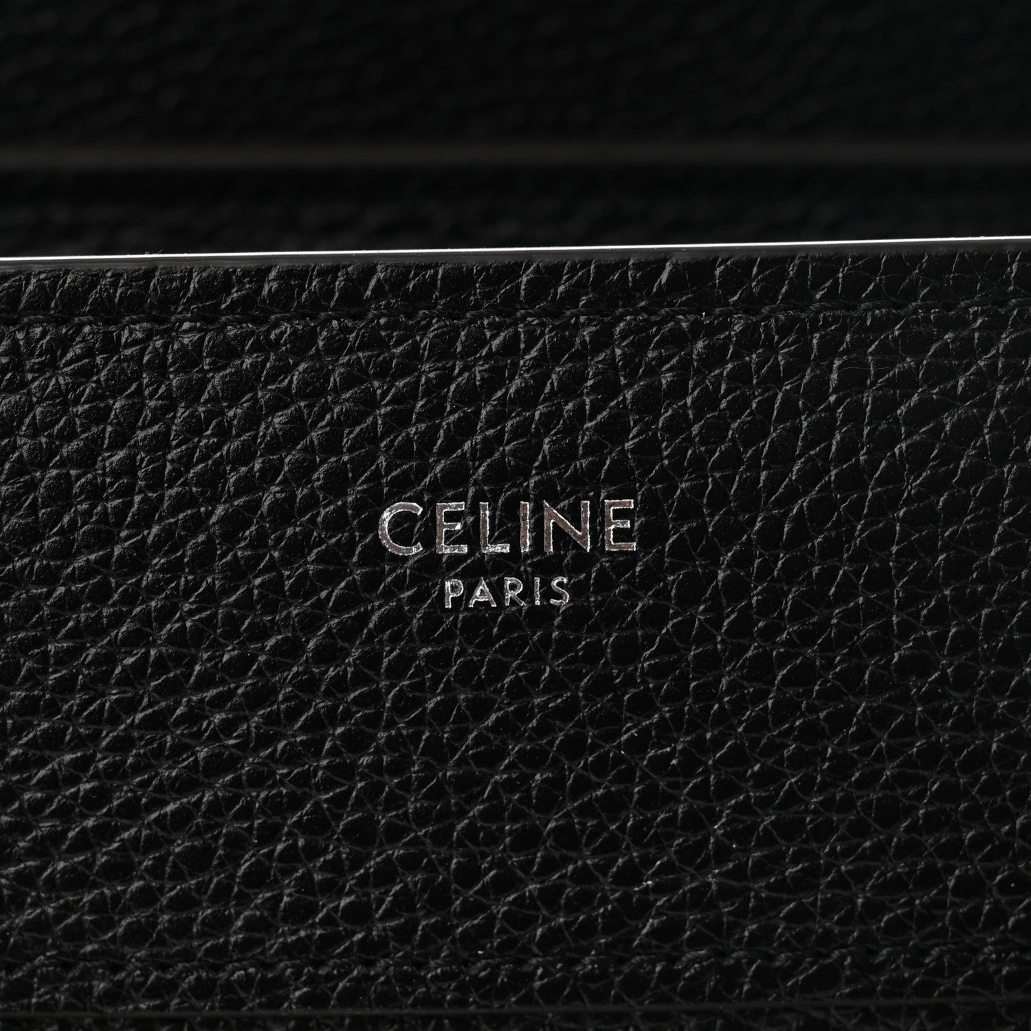 Celine Drummed Calfskin Micro Luggage Black 6 of 10
