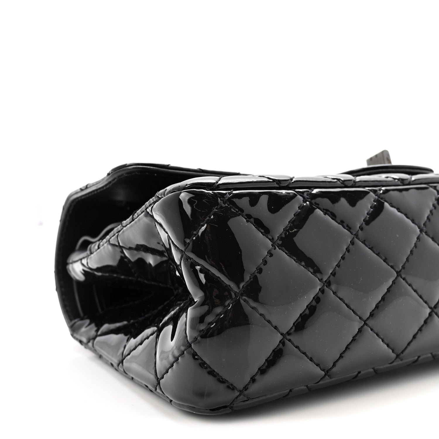 Chanel Patent Calfskin Quilted 2.55 Reissue 225 Flap So Black 9 of 10