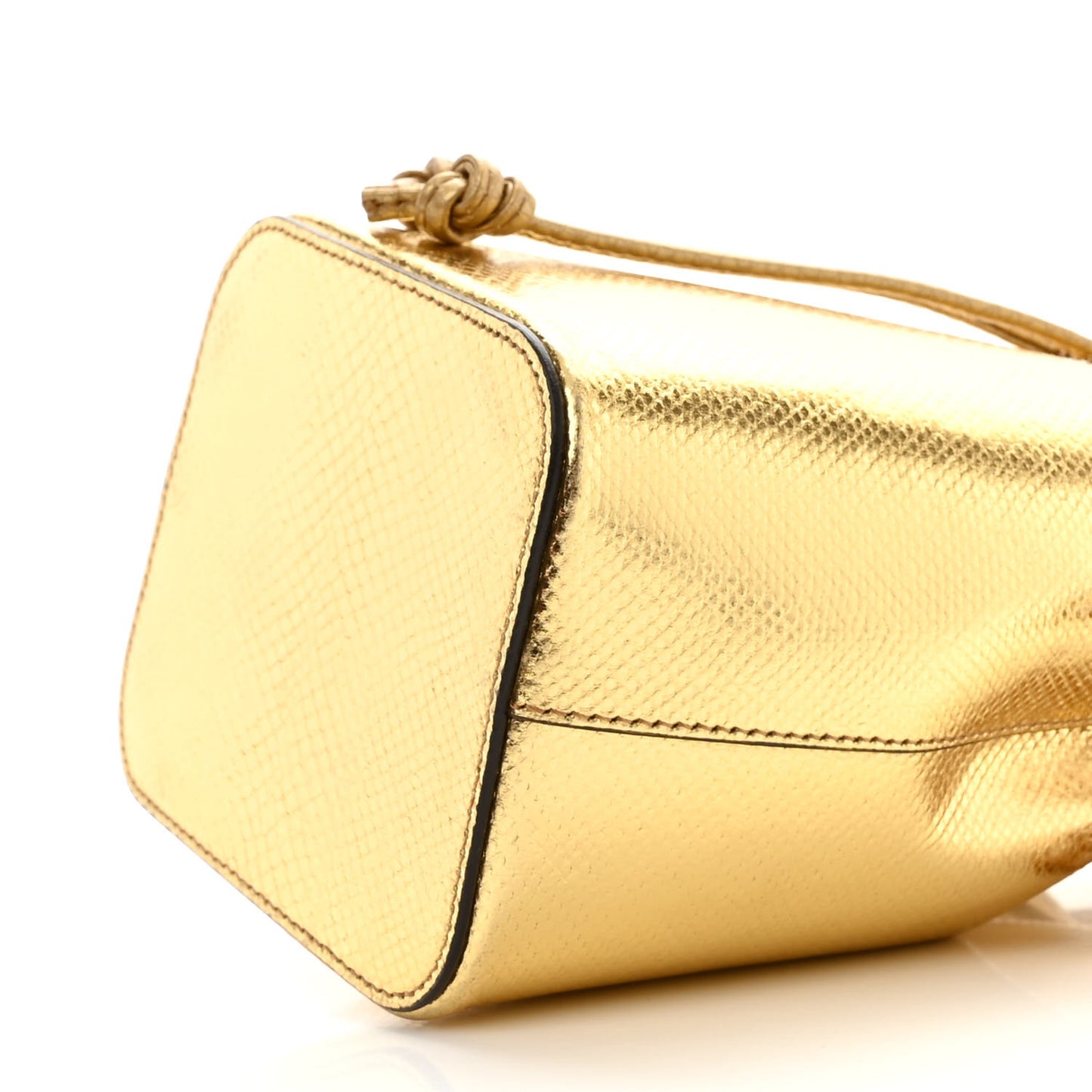 Karung Crystal F is Fendi Mini Mon Tresor Bucket Bag Gold