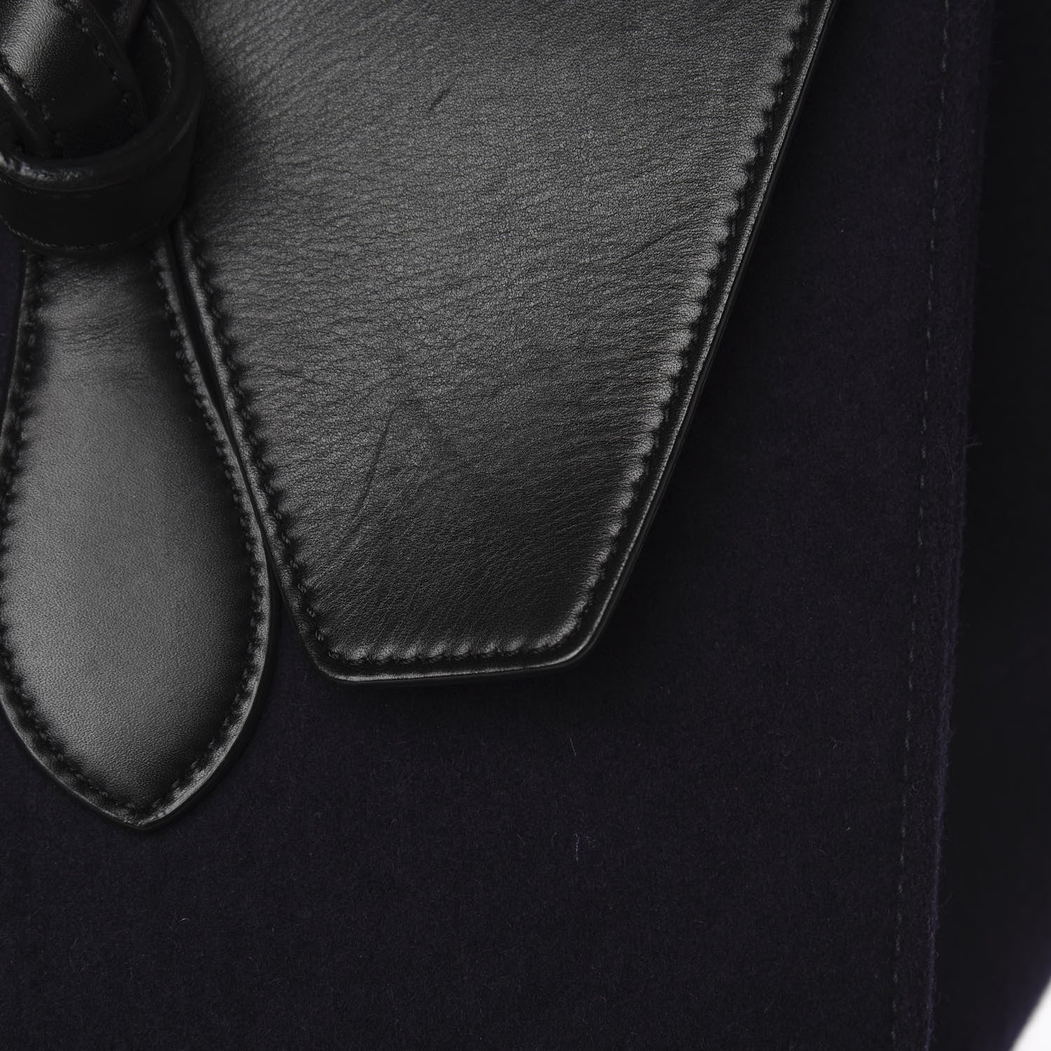 Celine Felt Calfskin Medium Tie Knot Tote Navy 11 of 26