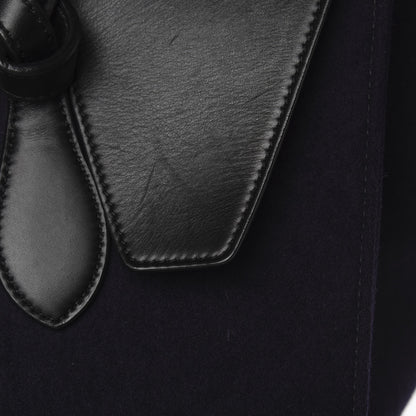 Celine Felt Calfskin Medium Tie Knot Tote Navy 11 of 26