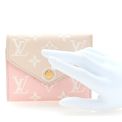 Louis Vuitton Empreinte Monogram Spring In The City Victorine Wallet Pink Beige Yellow 2 of 6