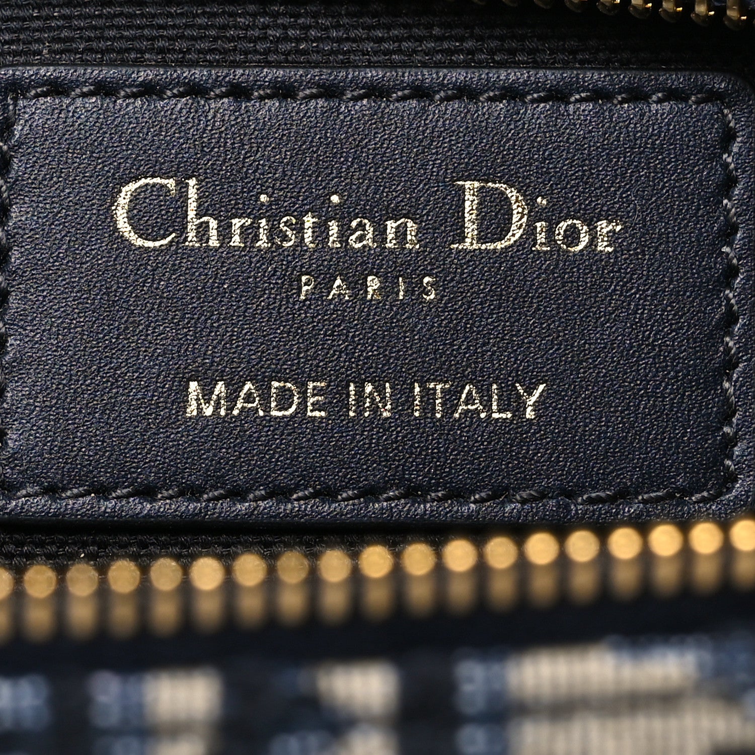 Christian Dior Oblique Medium Diordouble Chain Bag Blue 8 of 13