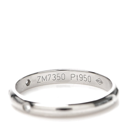 Cartier Platinum 3 Diamond 2.6mm 1895 Wedding Band Ring 50 5.25 4 of 6