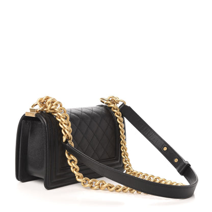 Chanel Caviar Quilted Small Boy Flap Black 3 of 11