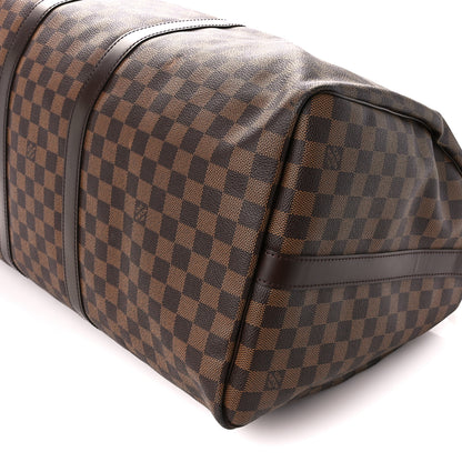 Louis Vuitton Damier Ebene Keepall Bandouliere 55 11 of 14