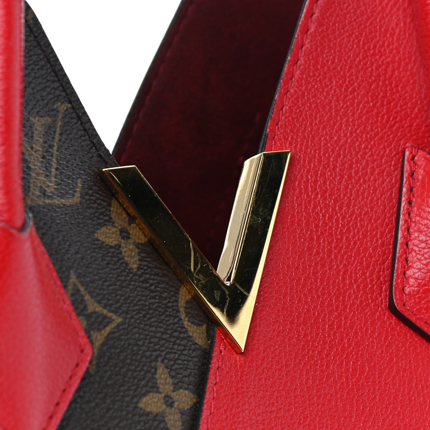 Louis Vuitton Calfskin Monogram Kimono Tote Cherry 11 of 16