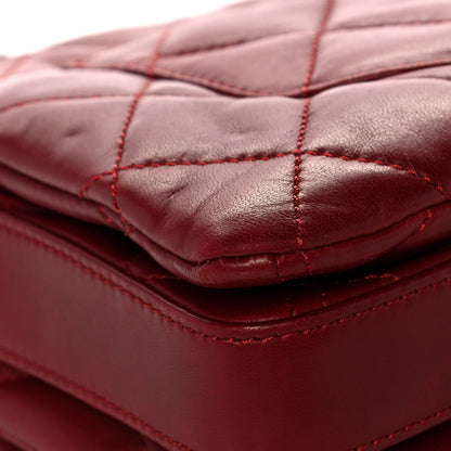 Chanel Lambskin Quilted Jumbo Chanel 3 Flap Red 11 of 16