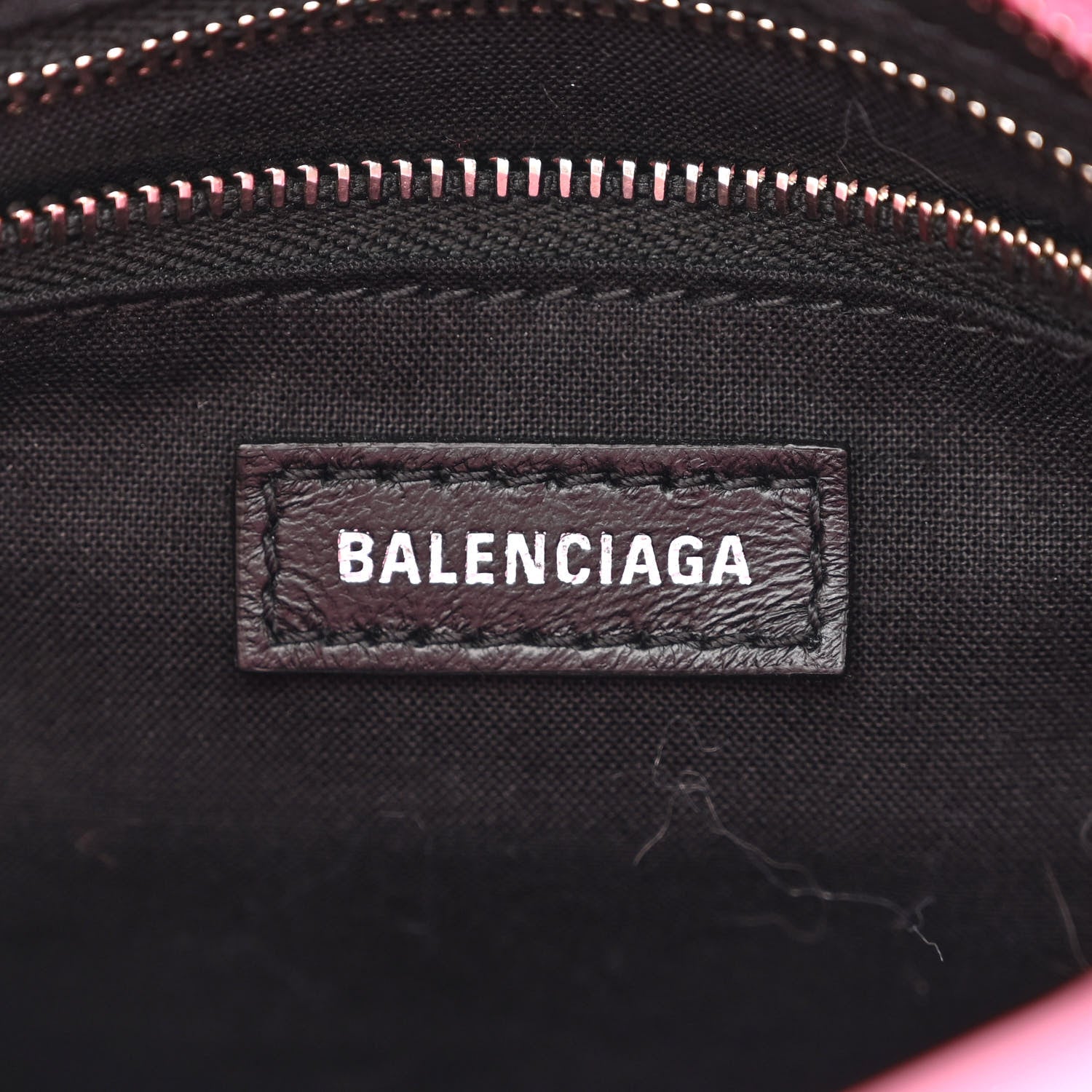 Balenciaga Shiny Supple Calfskin Crocodile Embossed Classic Silver Hardware Mini City Baby Pink 6 of 10