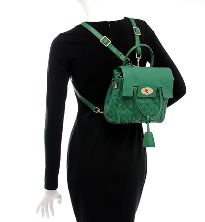 Mulberry Nappa Quilted Mini Cara Delevingne Convertible Bag Delevigne Green 2 of 8