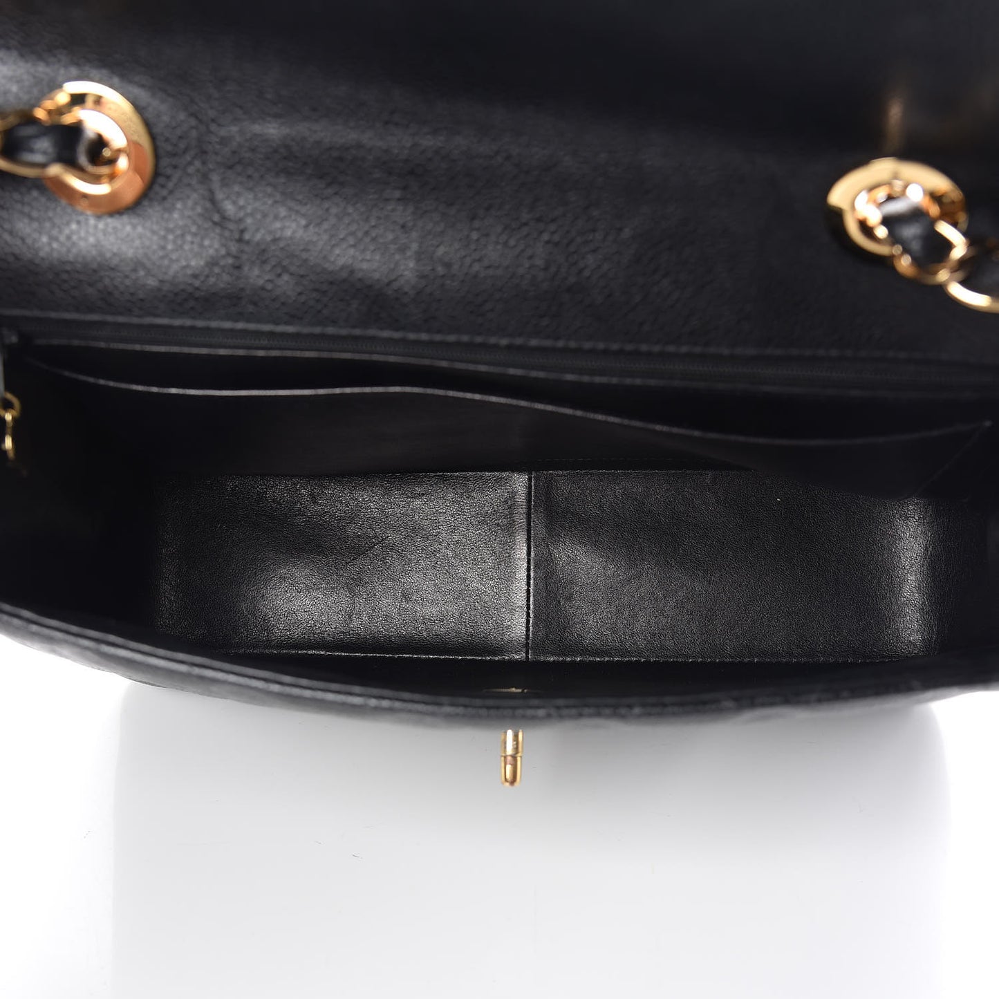 Caviar Quilted Jumbo Single Flap Black