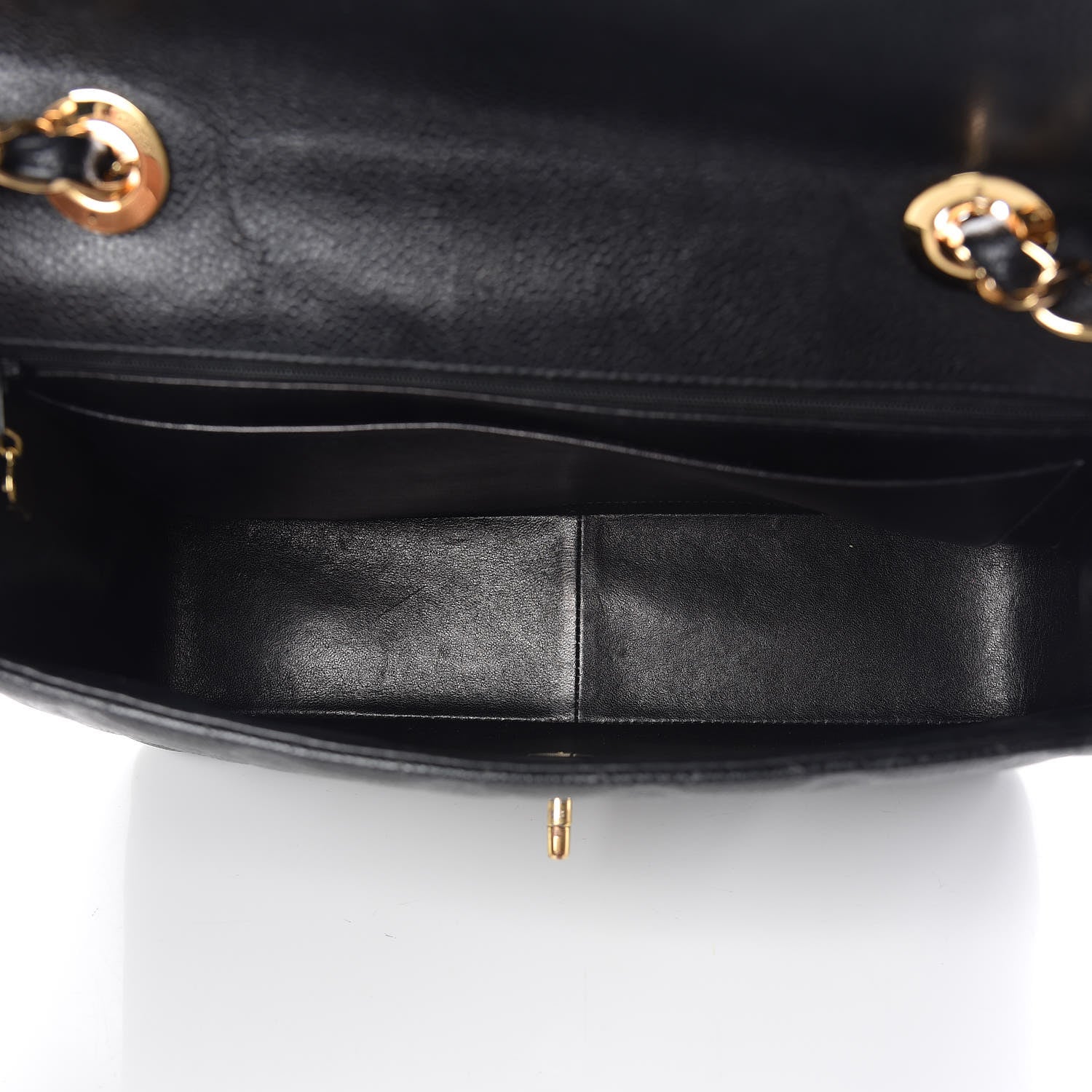 Chanel Caviar Quilted Jumbo Single Flap Black 5 of 12