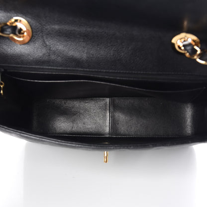 Chanel Caviar Quilted Jumbo Single Flap Black 5 of 12