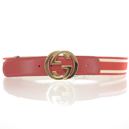 Gucci Leather Canvas Web GG Belt 90 36 1 of 6