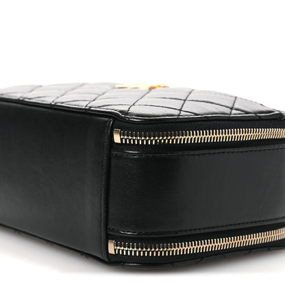 Chanel Shiny Calfskin Quilted Small Pick Me Up Vanity Case Black 10 of 11