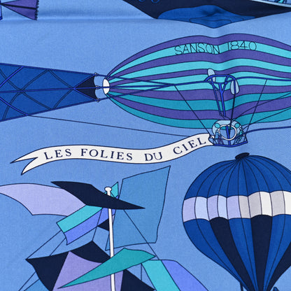 Hermes Silk Les Folies Du Ciel Scarf 90 3 of 5