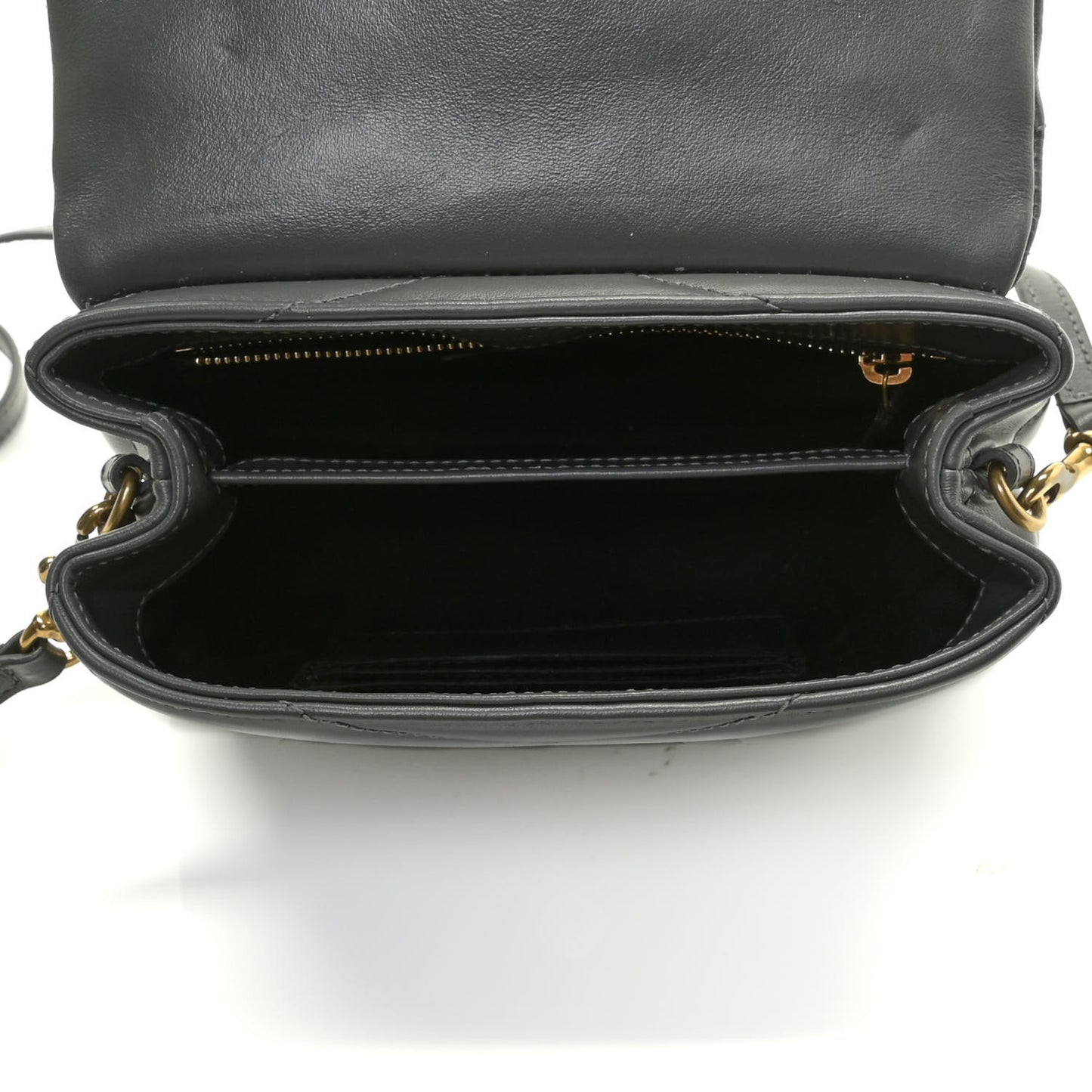 Calfskin Y Quilted Monogram Toy Loulou Satchel Storm