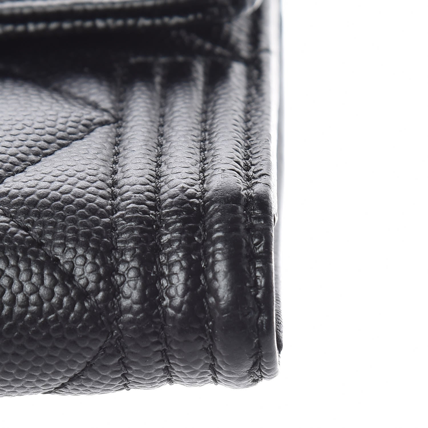 Chanel Caviar Quilted Compact Boy Wallet Black 9 of 10